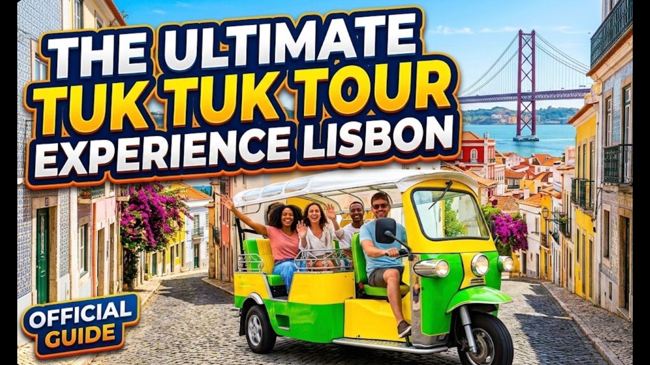 Tuk Tuk Tour Experience in Lisbon Portugal